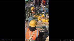 玻璃吊橋施工現場